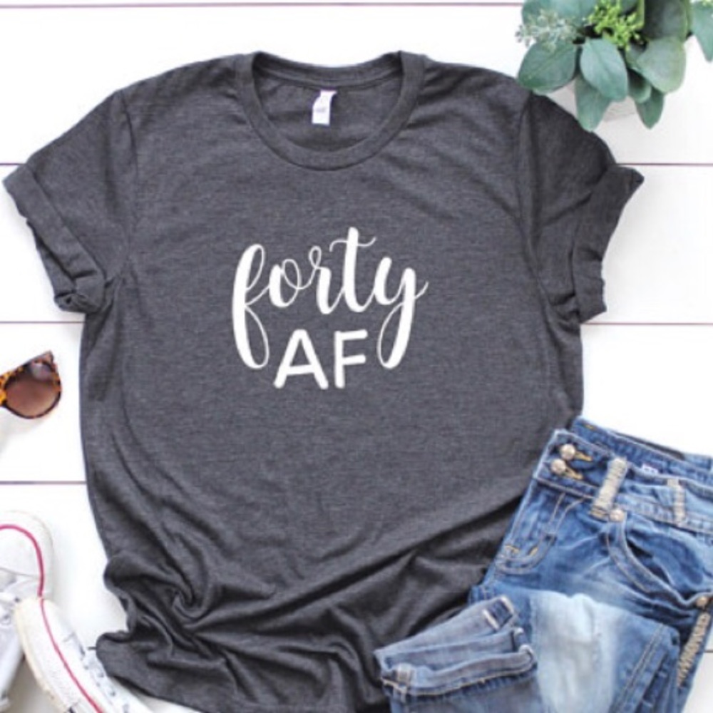 Forty AF gray shirt.
